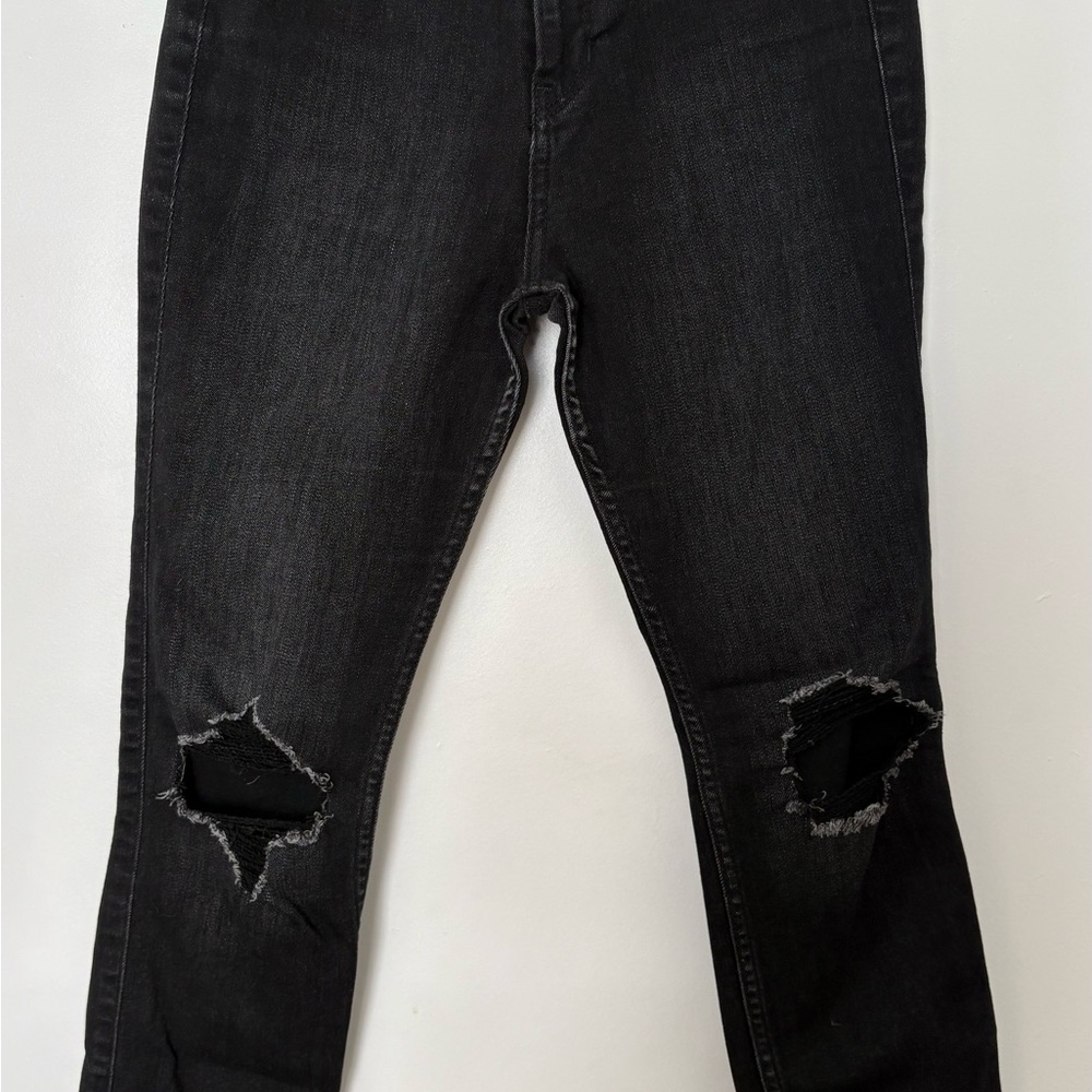 Hollister Distressed Black Skinny Jeans